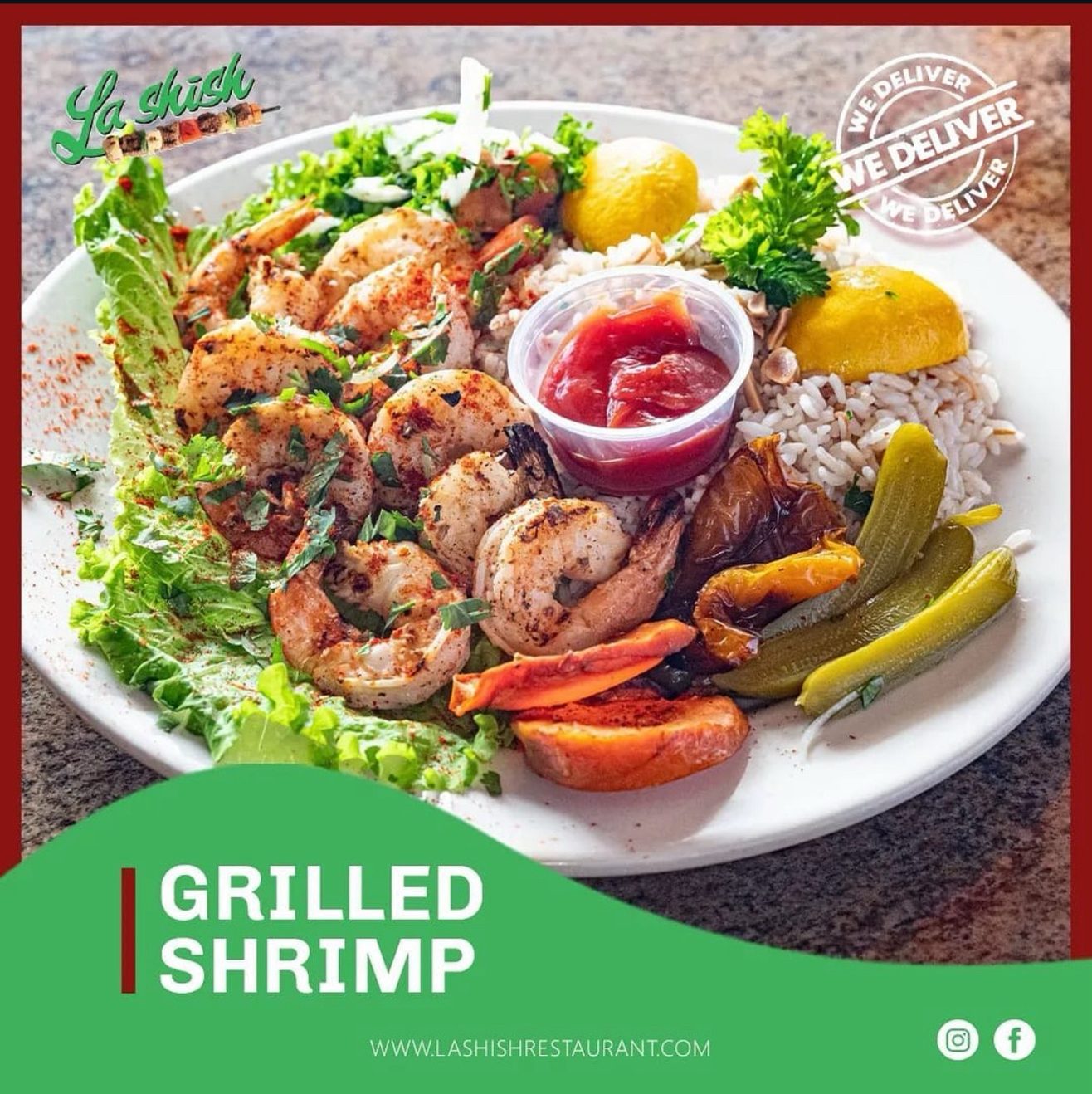 Shish Shrimp (Kabob).