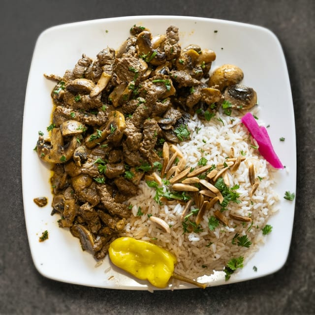 Meat & Mushroom.